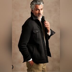 Banana Republic Men's Black Shirt Jacket